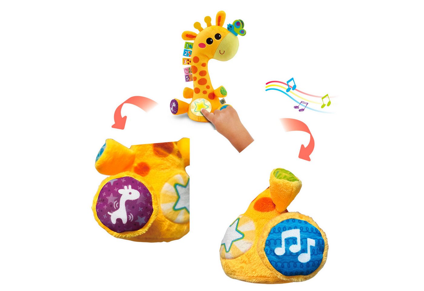 Vtech® Lernspielzeug Tanz-mit-mir-Giraffe, mit Sound – Bild 5 von 5