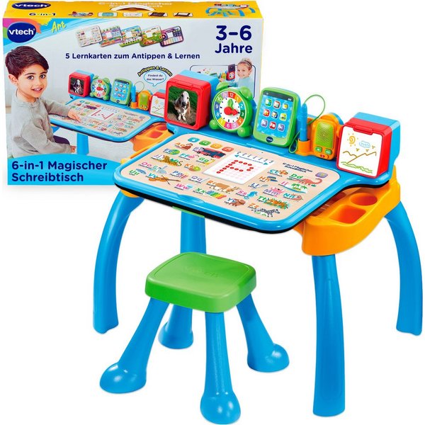 Vtech® Spieltisch 6-in-1 Magischer Schreibtisch, mit Licht und Sound
