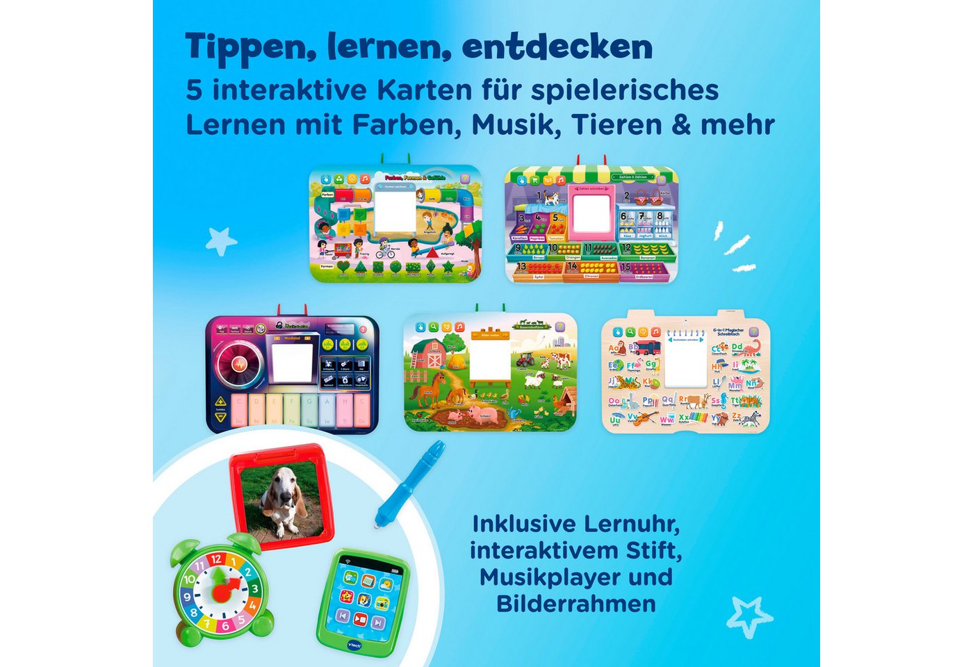 Vtech® Spieltisch 6-in-1 Magischer Schreibtisch, mit Licht und Sound – Bild 3 von 5