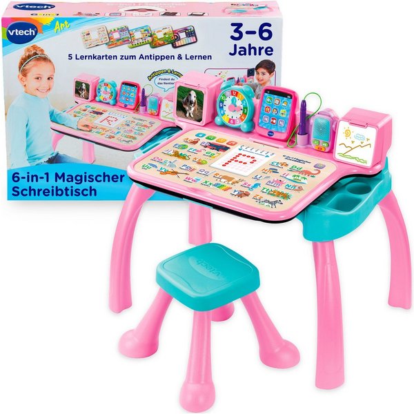 Vtech® Spieltisch 6-in-1 Magischer Schreibtisch, mit Licht und Sound