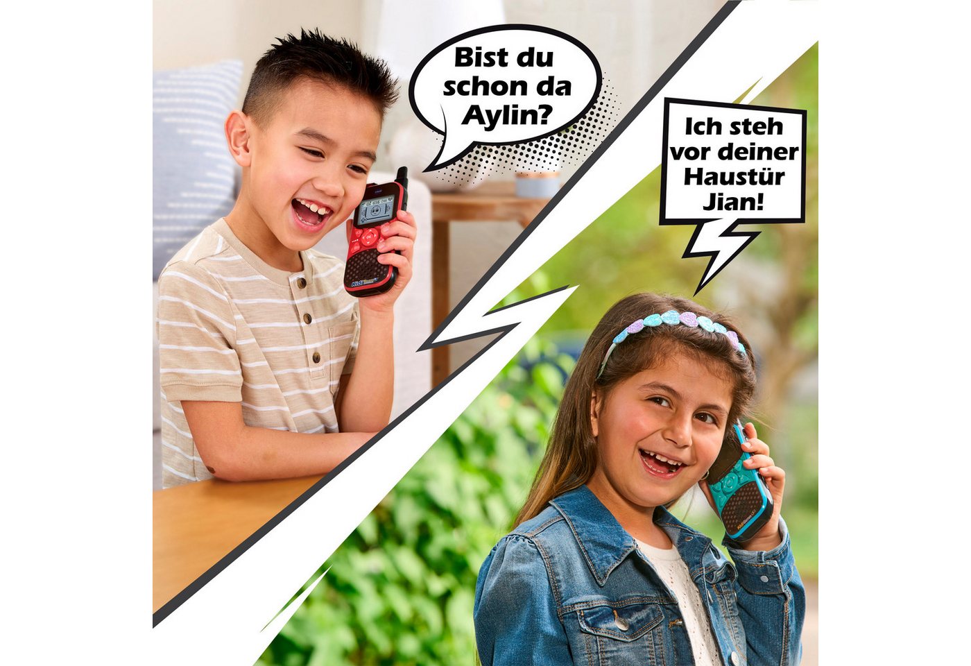 Vtech® Walkie Talkie KidiTalkie Explorer, (Set, 2-St), mit Taschenlampe – Bild 4 von 5