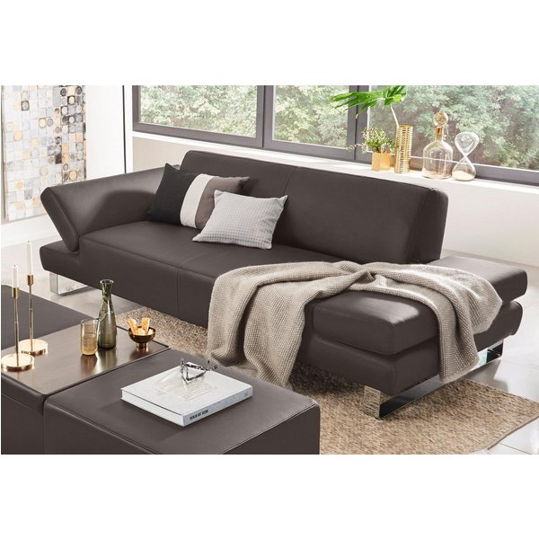 W.SCHILLIG 2-Sitzer taboo Designsofa mit hohem Sitzkomfort, Breite 202cm, Sitztiefe 59cm, mit Normaltiefe, inklusive Armlehnenverstellung