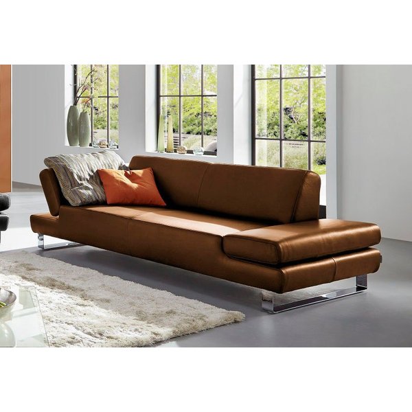 W.SCHILLIG 3-Sitzer taboo Designsofa mit hohem Sitzkomfort, Breite 232cm, Sitztiefe 69cm, mit Übertiefe, inklusive Armlehnenverstellung