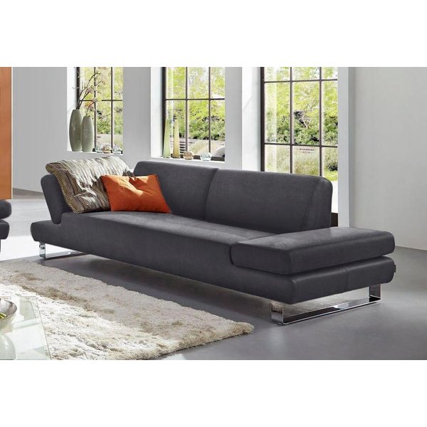 W.SCHILLIG 3-Sitzer taboo Designsofa mit hohem Sitzkomfort, Breite 232cm, Sitztiefe 59cm, mit Normaltiefe, inklusive Armlehnenverstellung