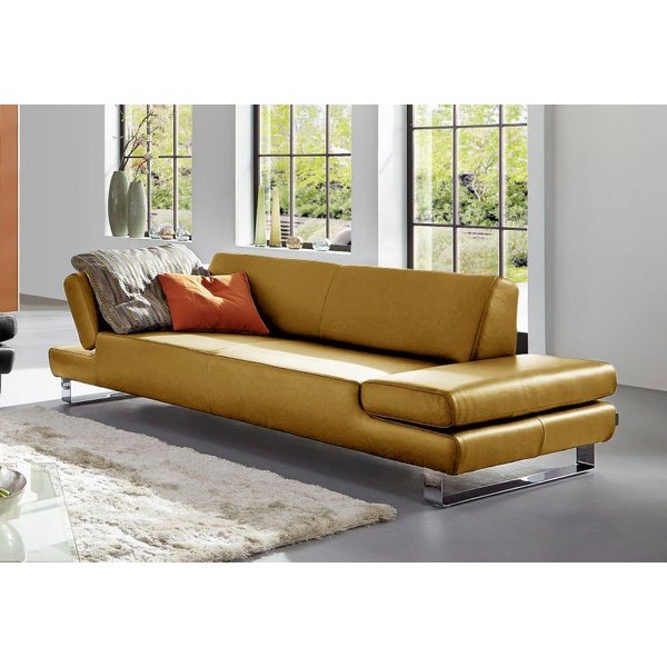 W.SCHILLIG 3-Sitzer taboo Designsofa mit hohem Sitzkomfort, Breite 232cm, Sitztiefe 69cm, mit Übertiefe, inklusive Armlehnenverstellung