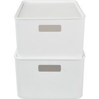 W5 Boxen mit Deckel, 35x26x15 cm, Ca. 10,4 L