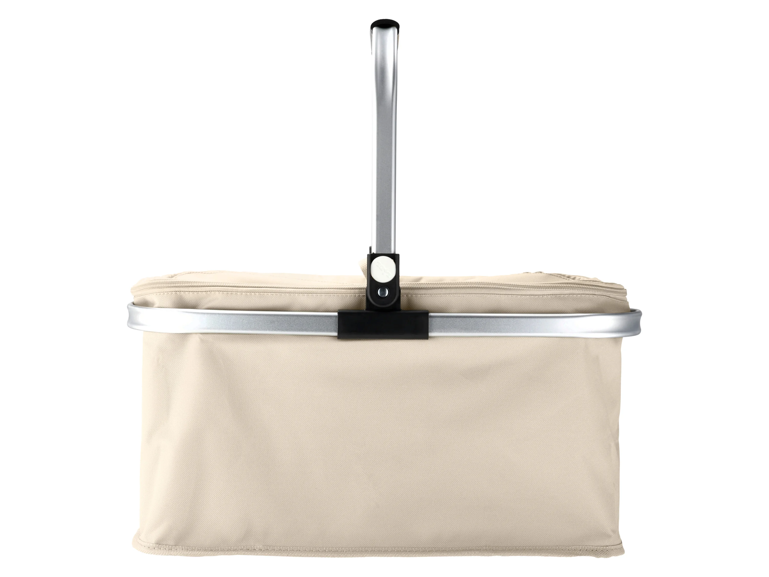 W5 Einkaufskorb mit Alurahmen, faltbar (Beige) – Bild 3 von 4