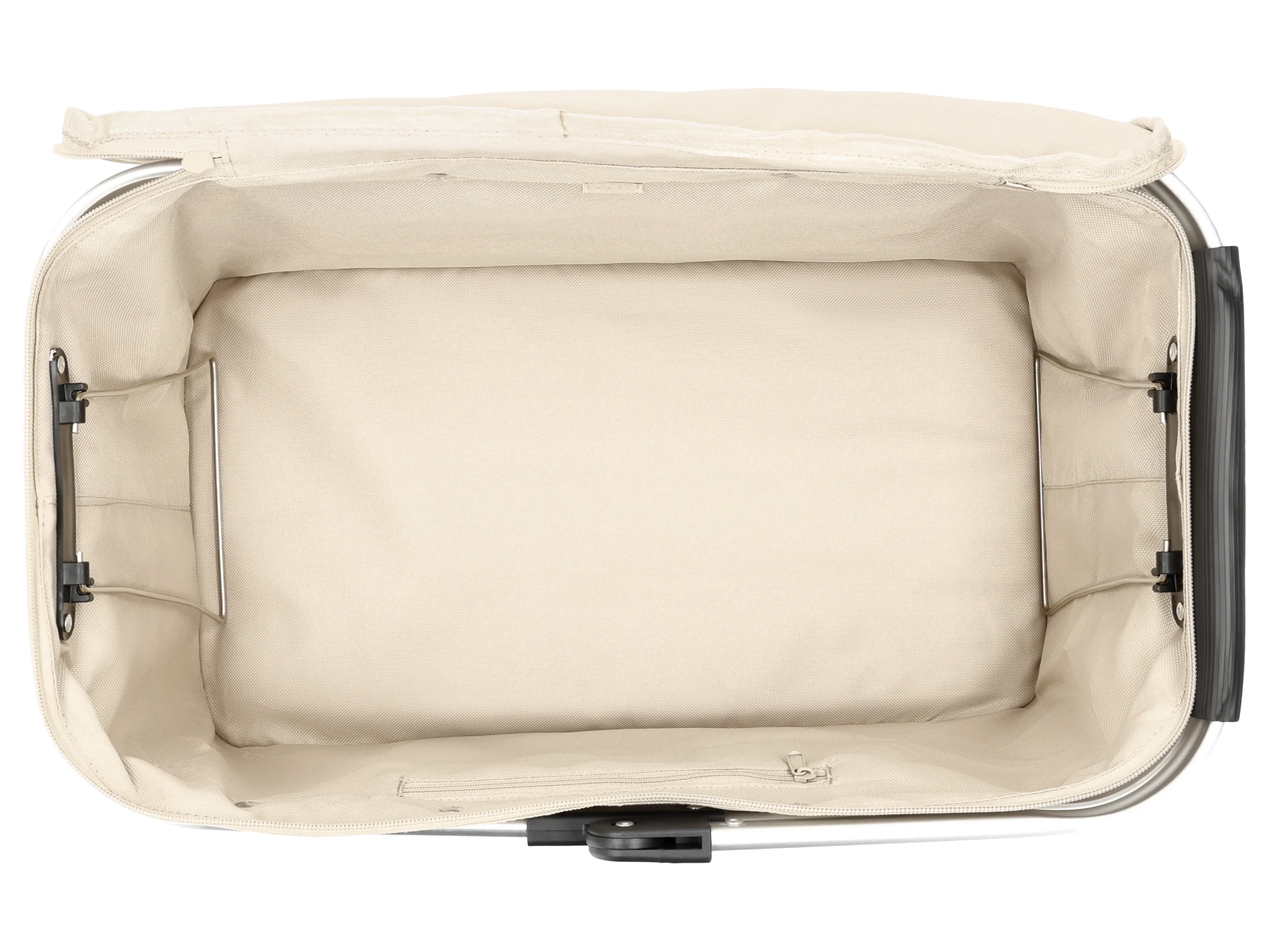 W5 Einkaufskorb mit Alurahmen, faltbar (Beige) – Bild 4 von 4