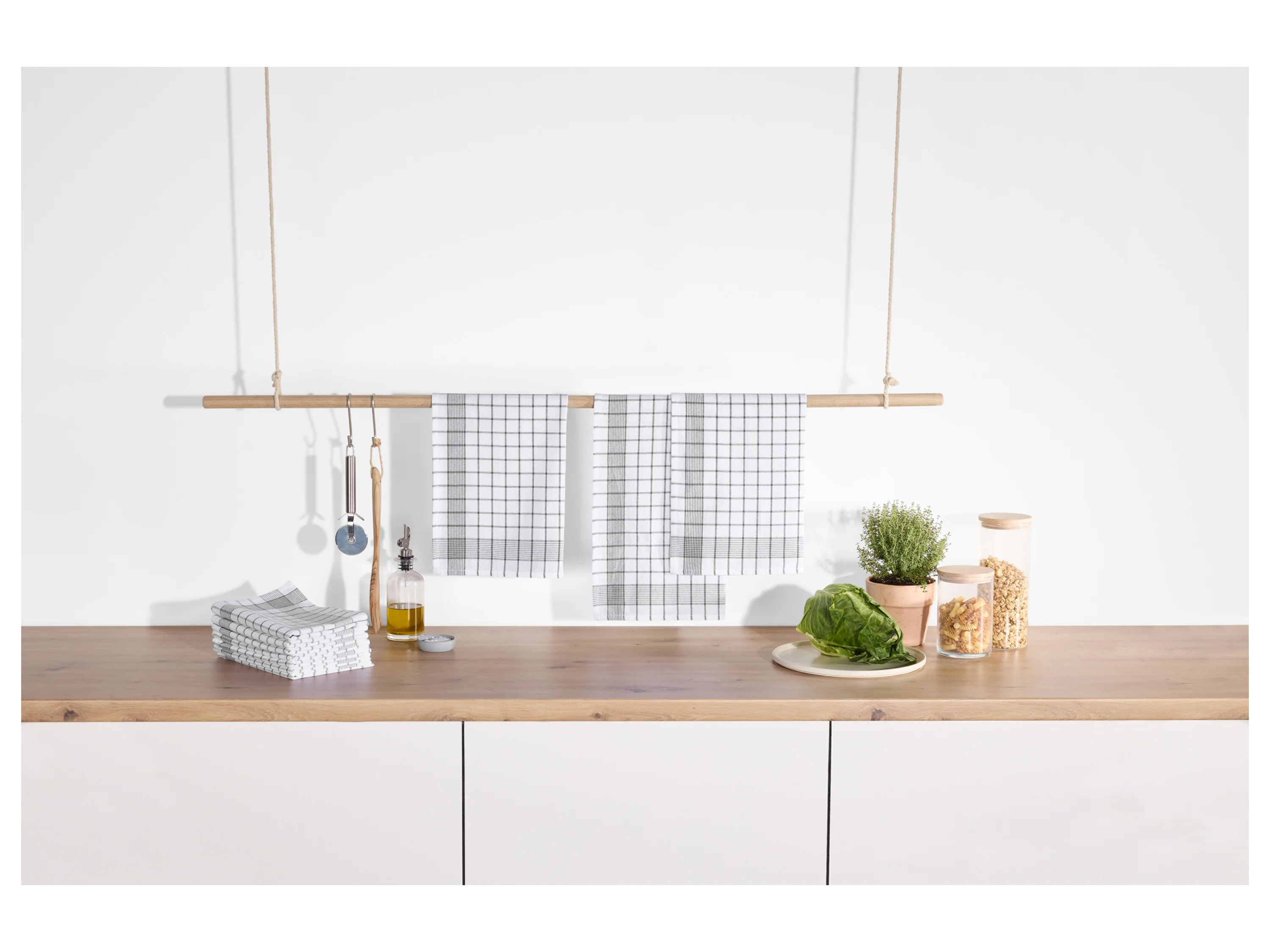 W5 Geschirrtücher 50 x 70 cm (grau) – Bild 2 von 4