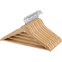 W5 Kleiderbügel Holz, 20 Stück (Natur)