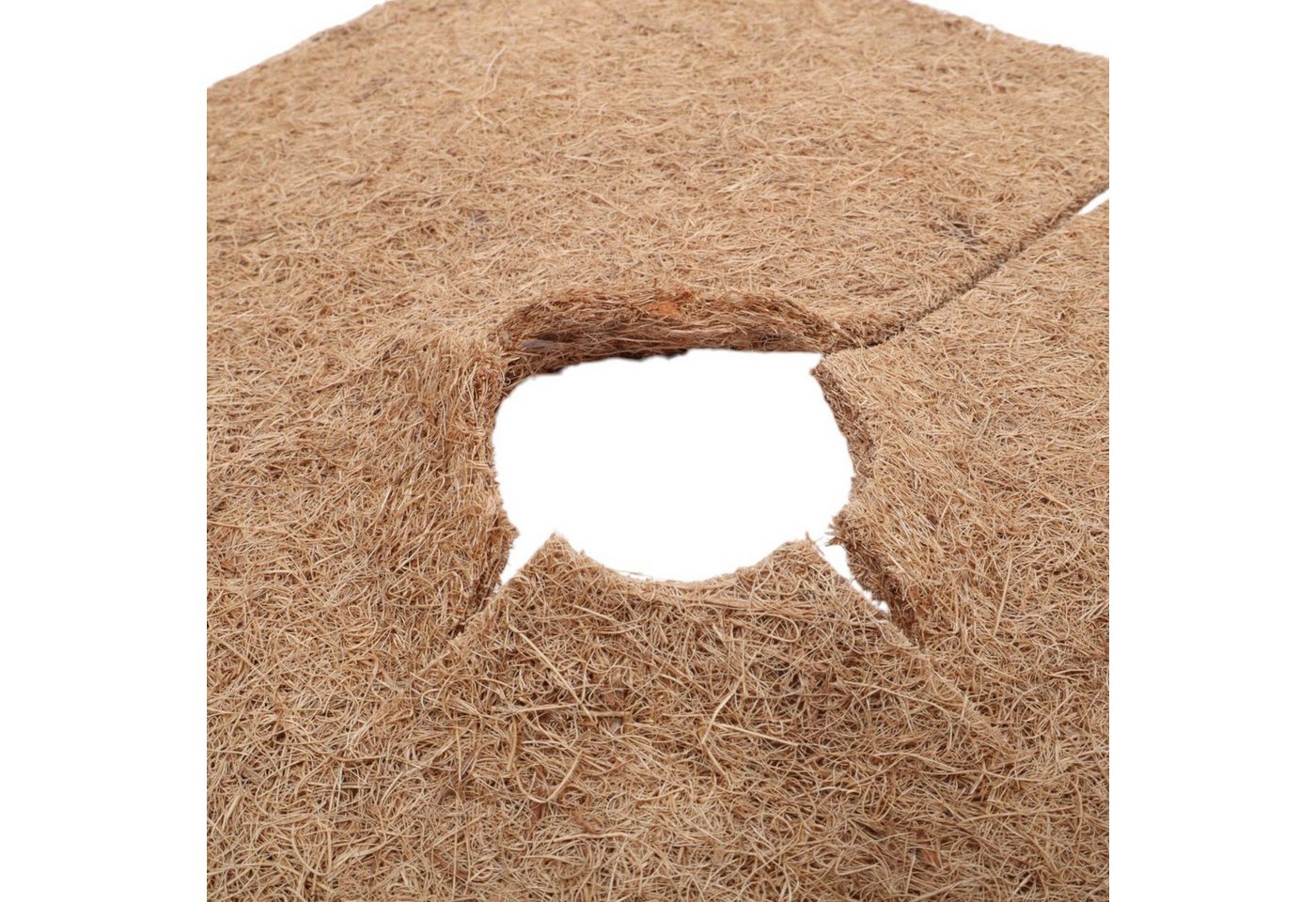 Wacredo Kokosmatte Kokosmatte 45 cm x 45 cm, Winterschutz, Kälteschutz, Pflanzenschutz - Mulchscheibe – Bild 4 von 5