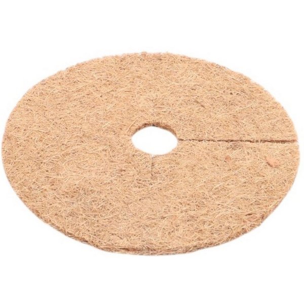 Wacredo Kokosmatte Kokosmatte rund Ø 30cm, Winterschutz, Kälteschutz, Pflanzenschutz - Mulchscheibe