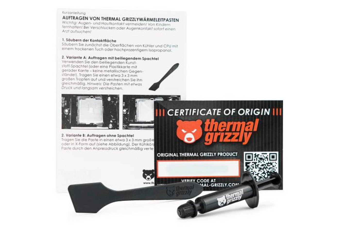Thermal Grizzly Wärmeleitpaste Thermal Grizzly Hydronaut 1 g / 0,27 ml – Bild 4 von 4