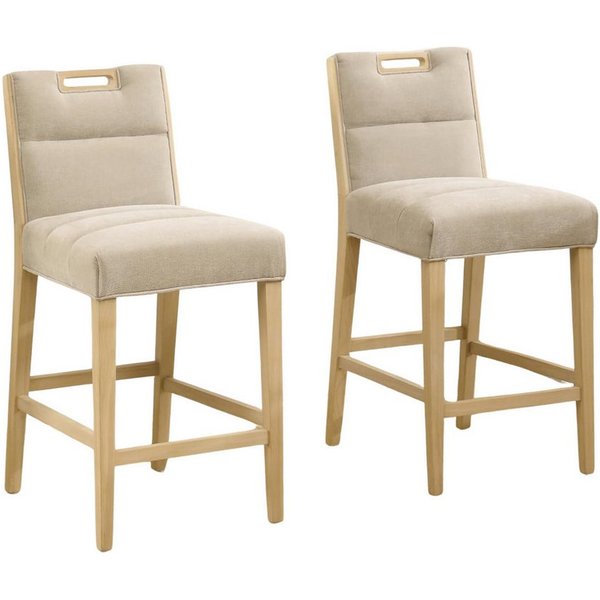 WAHSON OFFICE CHAIRS Barhocker Barhocker 2er Set Barstuhl Chenille Küche Tresenhocker mit Lehne (2 St)