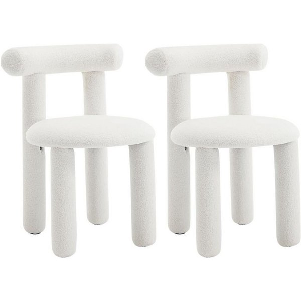 WAHSON OFFICE CHAIRS Esszimmerstuhl 2er Set Moderne Akzentstühle ohne Armlehne für Esszimmer