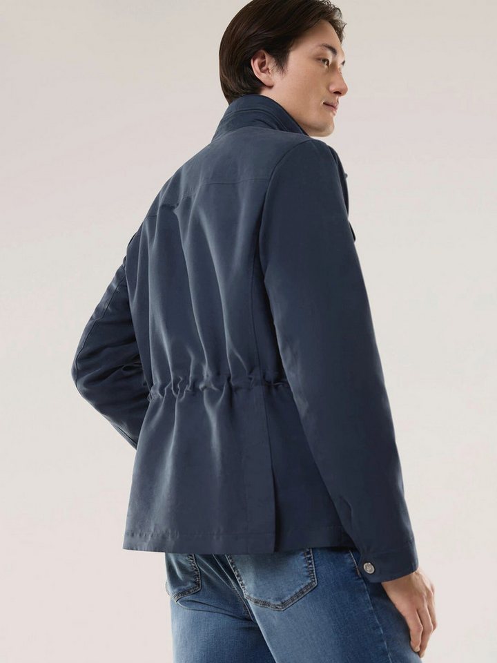 Walbusch Funktionsjacke Herren Multitaschen Jacke waschmaschinenfest Windkapuze, mit Kapuze, modern, pflegeleicht – Bild 3 von 4