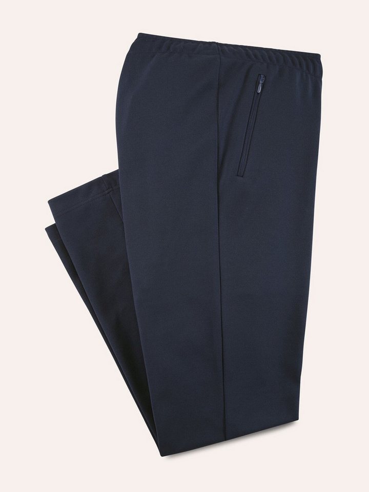 Walbusch Homewearhose Herren Freizeithose Extraglatt bügelfrei komfortabel Homewearhose Kurzgröße, Baumwolle, plattiert, hautsympathisch – Bild 2 von 5