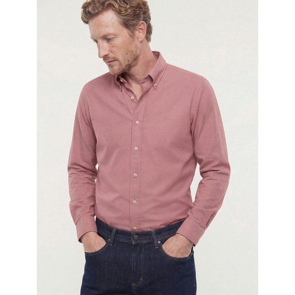 Walbusch Langarmhemd Herren Hemd aus Royal-Oxford Regular fit Kentkragen Langarm, modern, pflegeleicht, atmungsaktiv