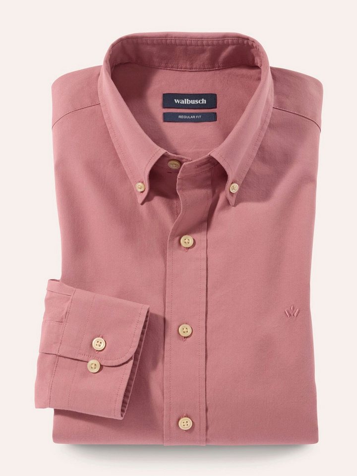 Walbusch Langarmhemd Herren Hemd aus Royal-Oxford Regular fit Kentkragen Langarm, modern, pflegeleicht, atmungsaktiv – Bild 2 von 4