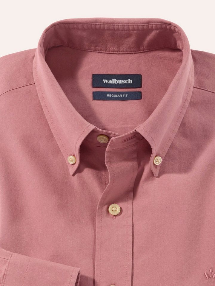Walbusch Langarmhemd Herren Hemd aus Royal-Oxford Regular fit Kentkragen Langarm, modern, pflegeleicht, atmungsaktiv – Bild 4 von 4