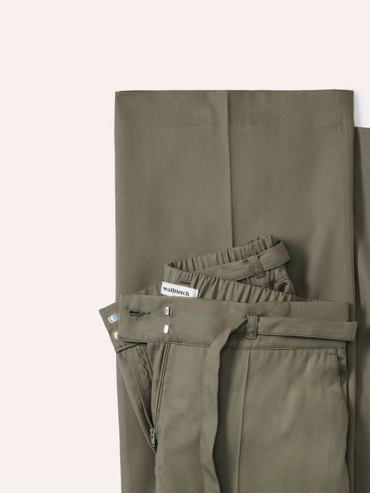 Walbusch Marlene-Hose Damen Marlene aus kühlendem Gewebe Regular Fit inklusive Gürtel Sommerhose Kurzgröße, Flex-Bund, Lyocell-Viskose, pflegeleicht – Bild 4 von 4