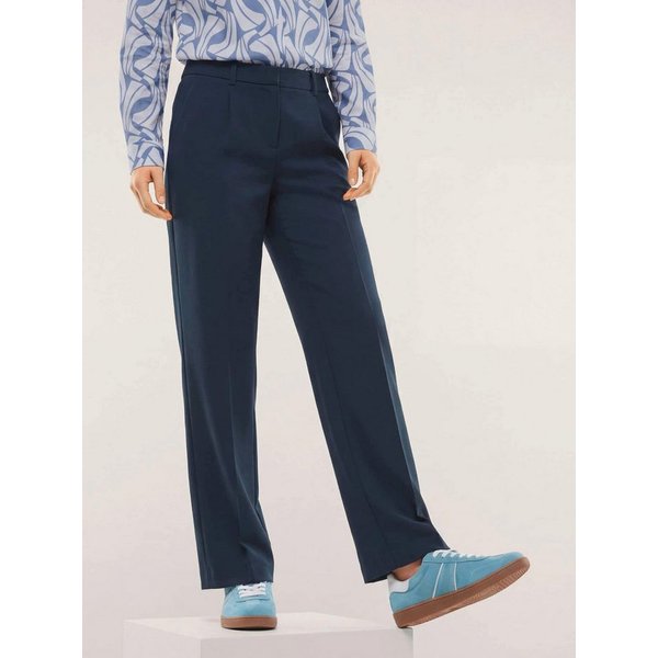 Walbusch Marlene-Hose Damen Marlene Kofferhose Regular fit, elegant, knitterarm