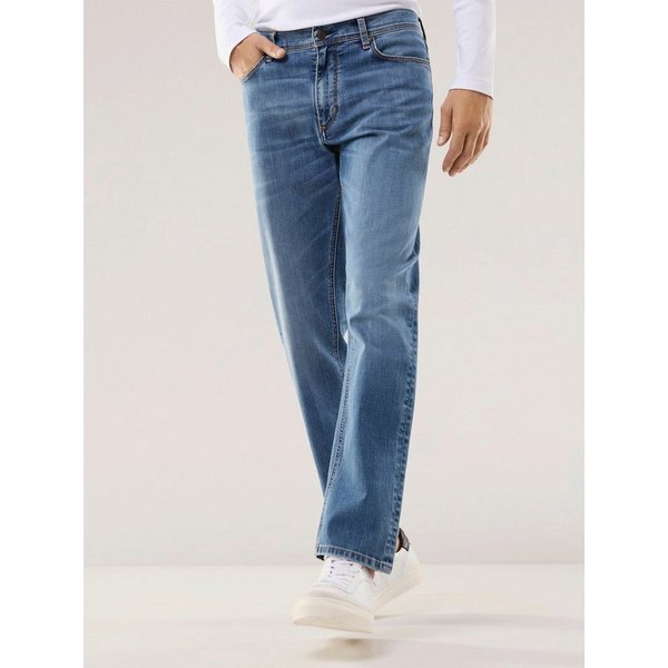 Walbusch Regular-fit-Jeans Herren Charakter-Jeans Regular Fit Baumwolle Flex-Bund 3 cm, Five-Pocket-Form, pflegeleicht