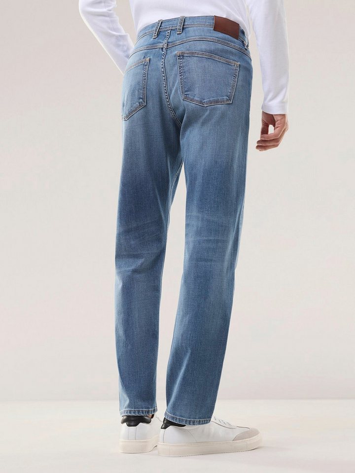 Walbusch Regular-fit-Jeans Herren Charakter-Jeans Regular Fit Baumwolle Flex-Bund 3 cm, Five-Pocket-Form, pflegeleicht – Bild 3 von 4