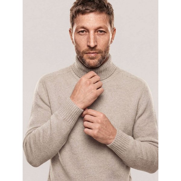 Walbusch Rollkragenpullover Herren Rollkragenpullover aus Lammwolle, wärmend