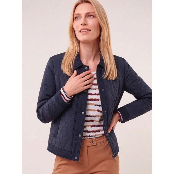 Walbusch Steppjacke Damen Kurze Steppjacke mit Materialmix Kleiner Kragen, wasserabweisend