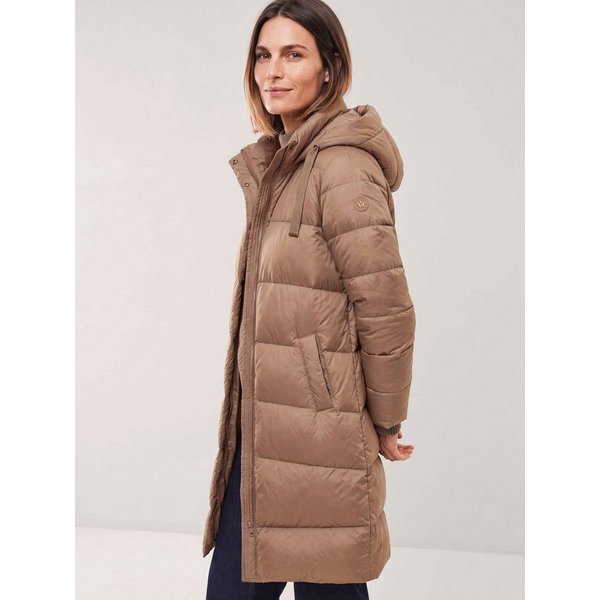 Walbusch Steppjacke Damen Langer warmer Mantel mit Echtdaune Stehkragen, wasserabweisend, wärmend