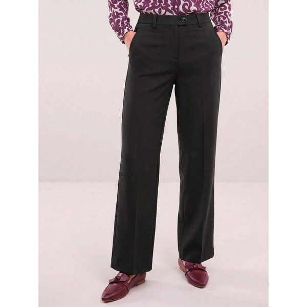 Walbusch Stoffhose Damen Kofferhose Deluxe Marlene knitterfrei Regular Fit Festliche Twillhose aus Japan, Bi-Stretch, faltenarm, Flex-Bund