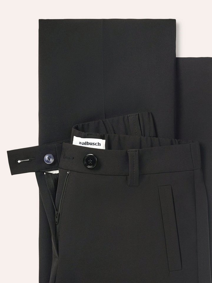Walbusch Stoffhose Damen Kofferhose Deluxe Marlene knitterfrei Regular Fit Festliche Twillhose aus Japan, Bi-Stretch, faltenarm, Flex-Bund – Bild 4 von 4