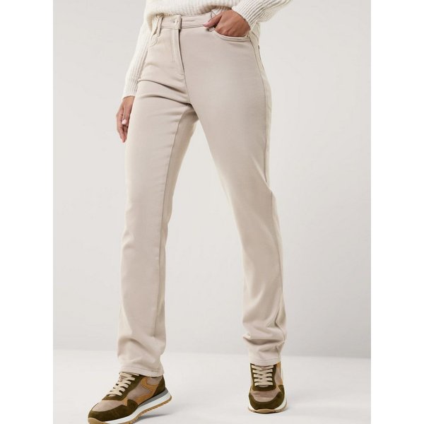 Walbusch Stretch-Hose Damen Powerstretch-Hose Wintertouch Regular Fit Flex-Bund warm Baumwollhose, soft angeraut, elastisch, Five-Pocket, pflegeleicht