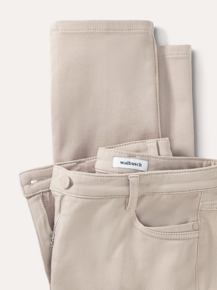 Walbusch Stretch-Hose Damen Powerstretch-Hose Wintertouch Regular Fit Flex-Bund warm Baumwollhose, soft angeraut, elastisch, Five-Pocket, pflegeleicht – Bild 4 von 4