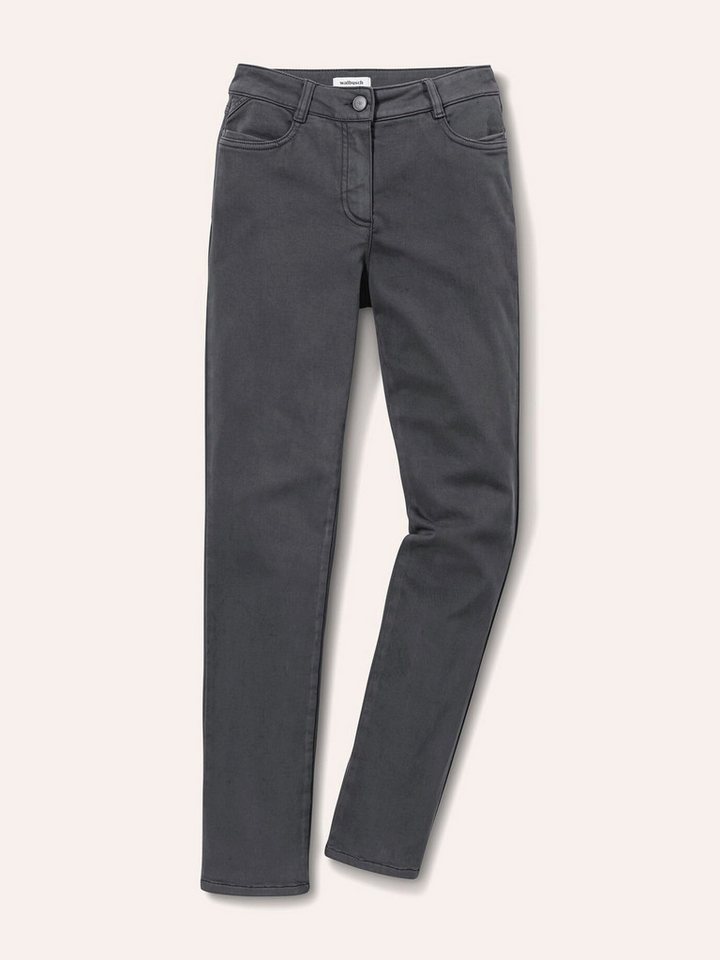 Walbusch Stretch-Hose Damen Powerstretch-Hose Wintertouch Regular Fit Flex-Bund warm Baumwollhose, soft angeraut, elastisch, Five-Pocket, pflegeleicht – Bild 2 von 5