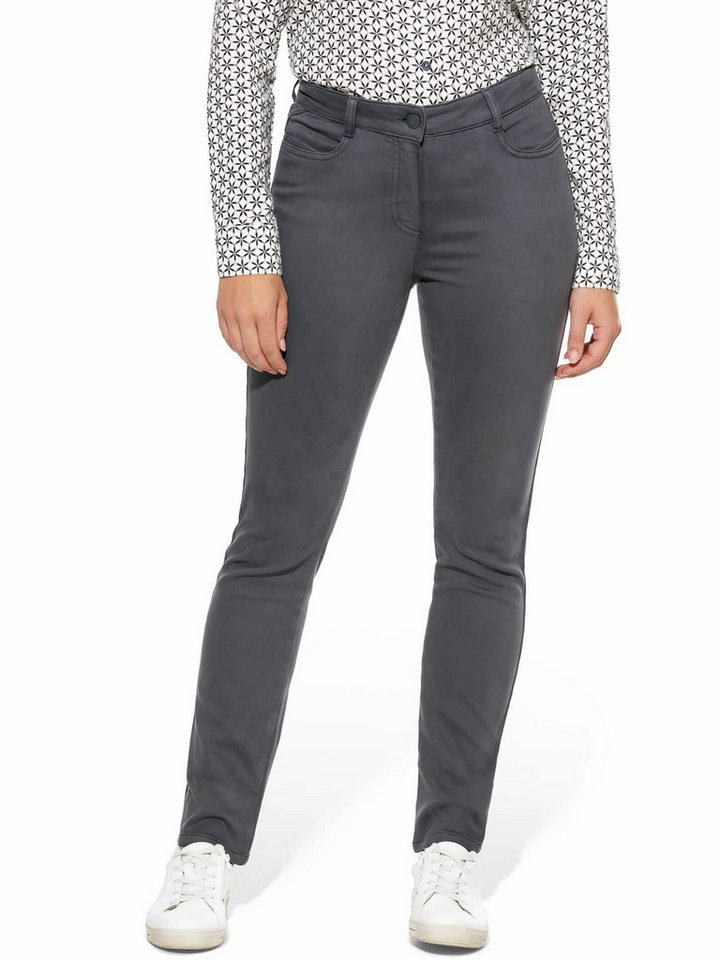 Walbusch Stretch-Hose Damen Powerstretch-Hose Wintertouch Regular Fit Flex-Bund warm Baumwollhose, soft angeraut, elastisch, Five-Pocket, pflegeleicht – Bild 5 von 5