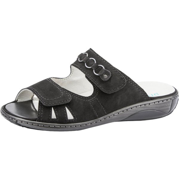 Waldläufer GARDA Pantolette, Keilabsatz, Sommerschuh, Schlappen mit Schmuckapplikation, Weite G