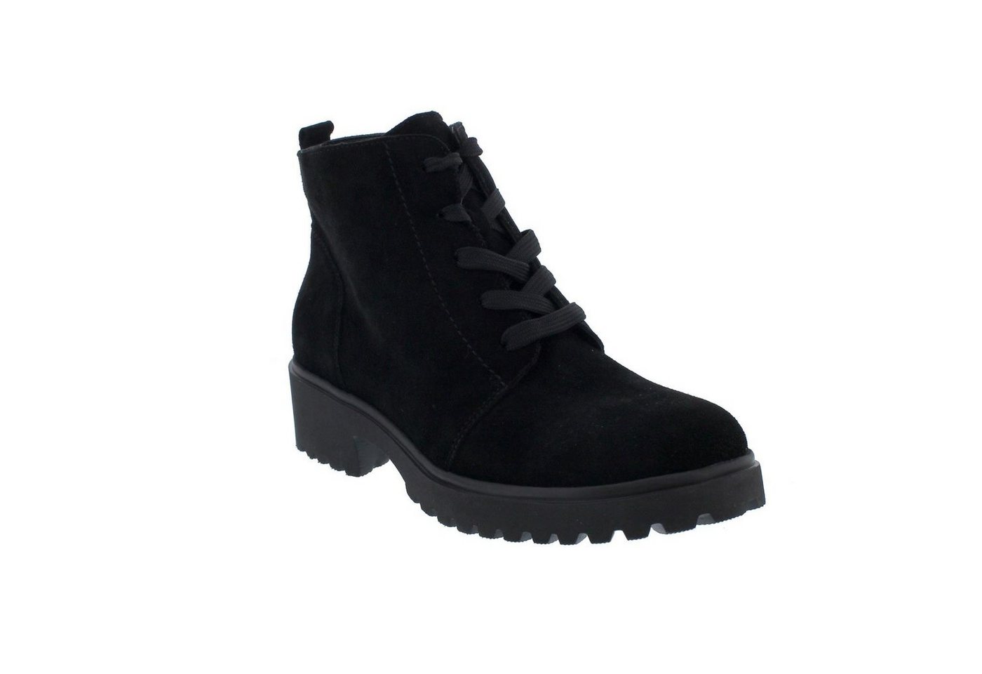 Waldläufer Waldläufer H-Luise Bootie, Order - Velourleder, schwarz, Schnür. u. Re Reißverschlussstiefel – Bild 2 von 5