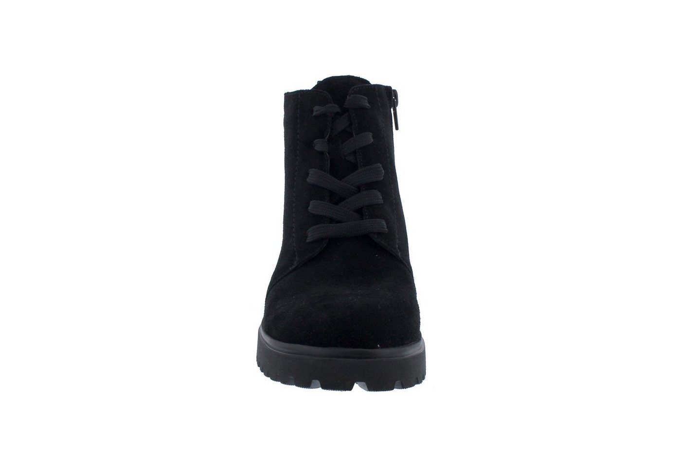 Waldläufer Waldläufer H-Luise Bootie, Order - Velourleder, schwarz, Schnür. u. Re Reißverschlussstiefel – Bild 3 von 5