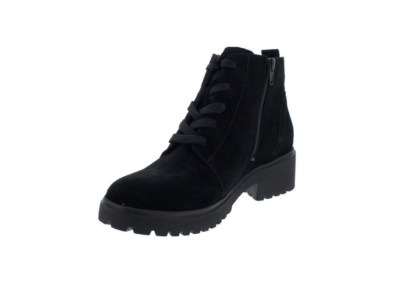Waldläufer Waldläufer H-Luise Bootie, Order - Velourleder, schwarz, Schnür. u. Re Reißverschlussstiefel – Bild 4 von 5