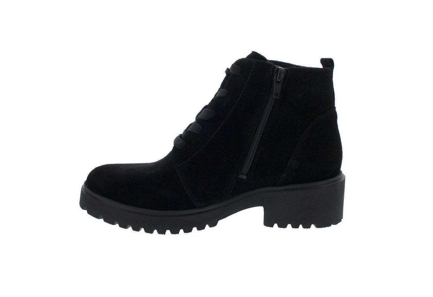 Waldläufer Waldläufer H-Luise Bootie, Order - Velourleder, schwarz, Schnür. u. Re Reißverschlussstiefel – Bild 5 von 5