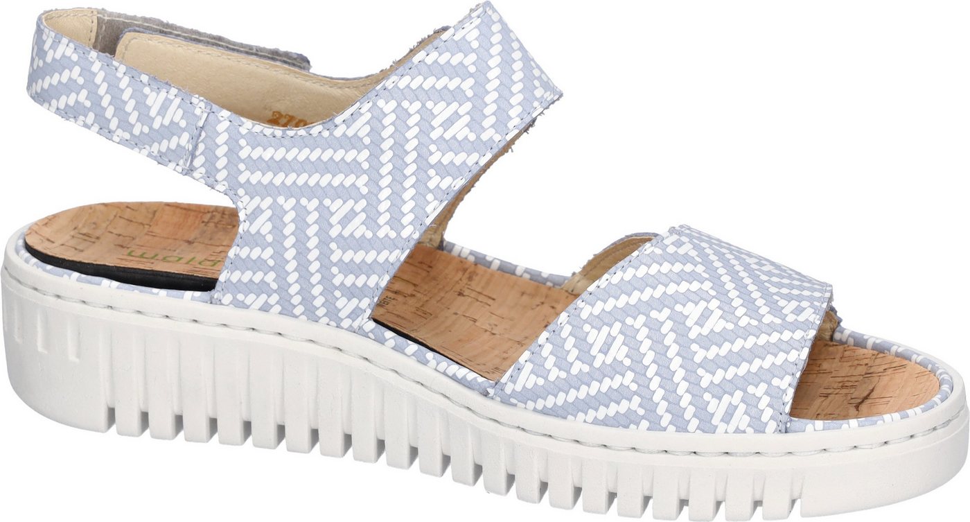 Waldläufer H-Willow Keilsandalette Sommerschuh, Sandale, Klettschuh mit Kork-Fußbett, Weite H – Bild 5 von 5