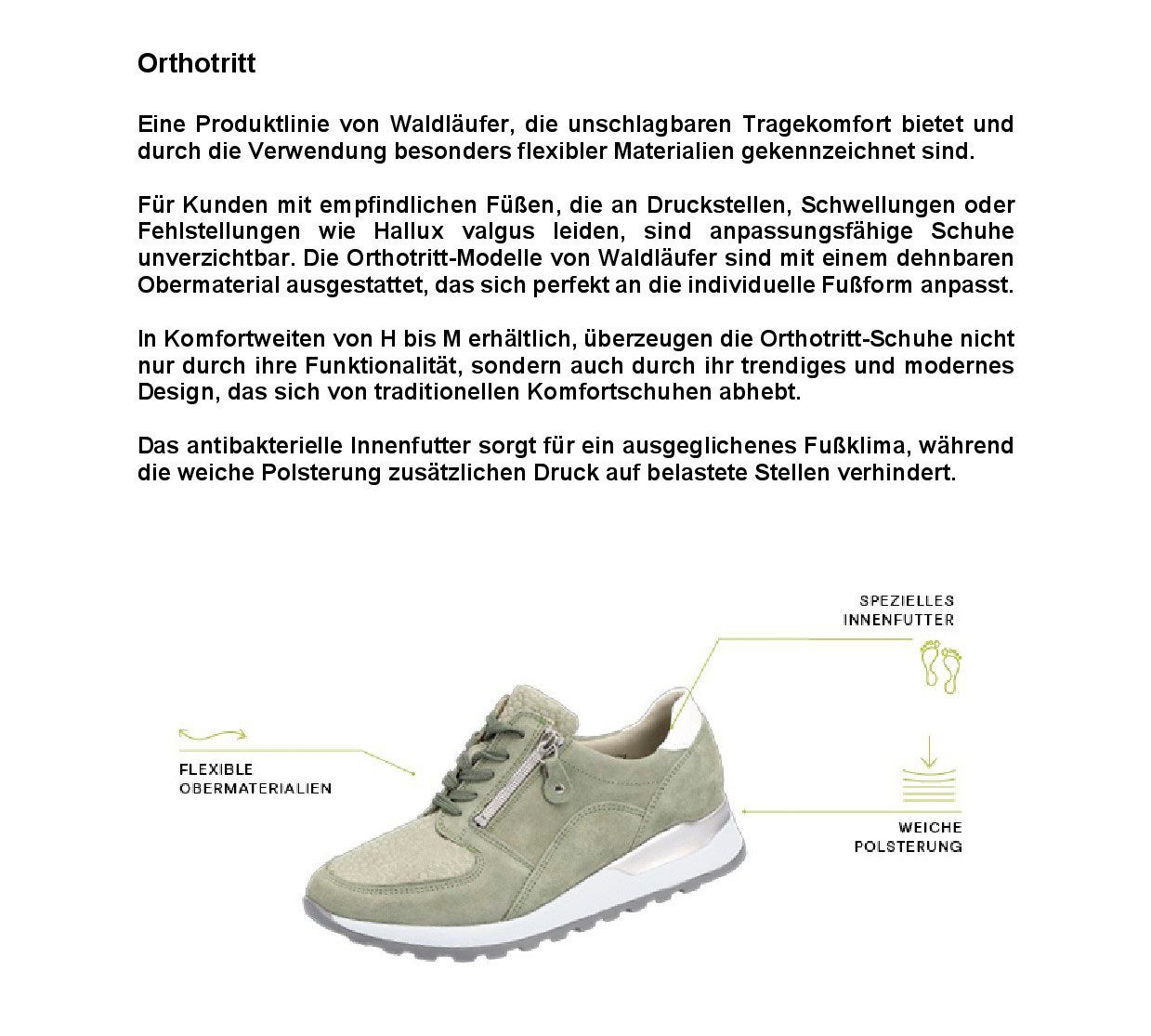Waldläufer HAVY-Soft Sneaker, Freizeitschuh, Halbschuh, Schnürschuh in Komfortweite H (sehr weit) – Bild 2 von 5