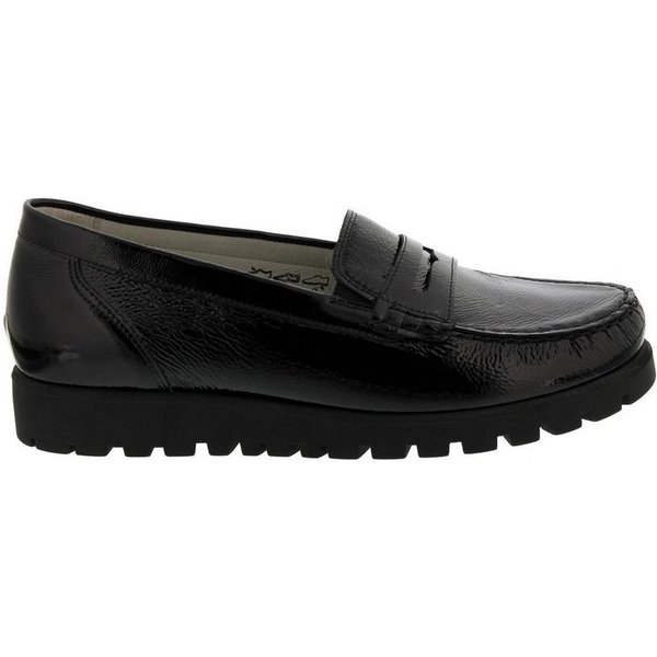 Waldläufer Waldläufer Hegli, Slipper, Profilsohle, Taipei (Lackleder), schwarz, W Slipper
