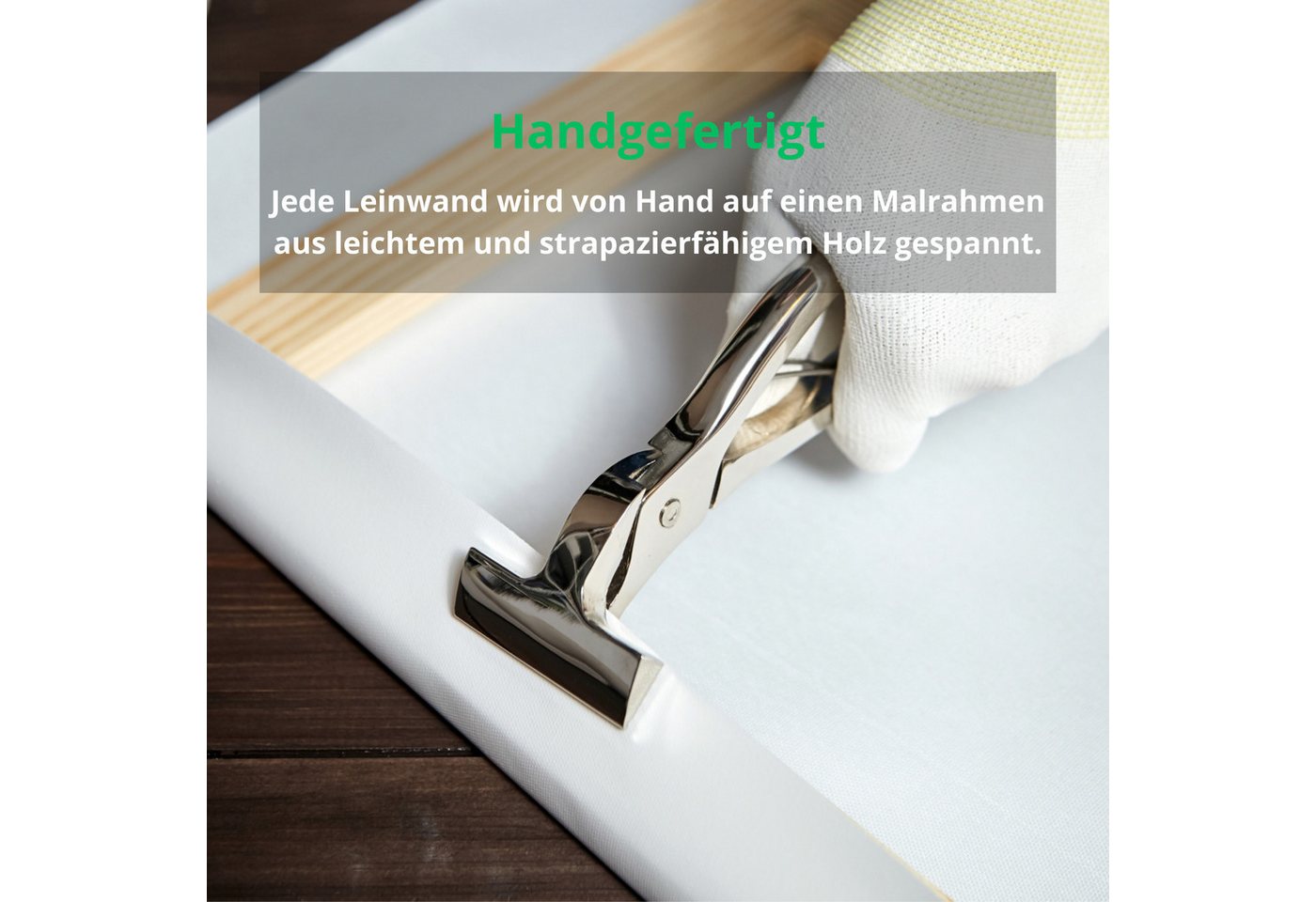 Wallarena Leinwandbild Baum Abstrakt - Blau - Elegant - Wohnzimmer, Baum, 40x30x2cm – Bild 4 von 5