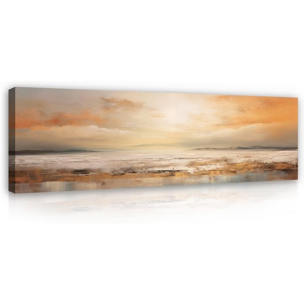 Wallarena Leinwandbild Natur Landschaft Querformat Wohnzimmer Mehrfarbig 80x60 cm, Natur, 80 x 60 cm