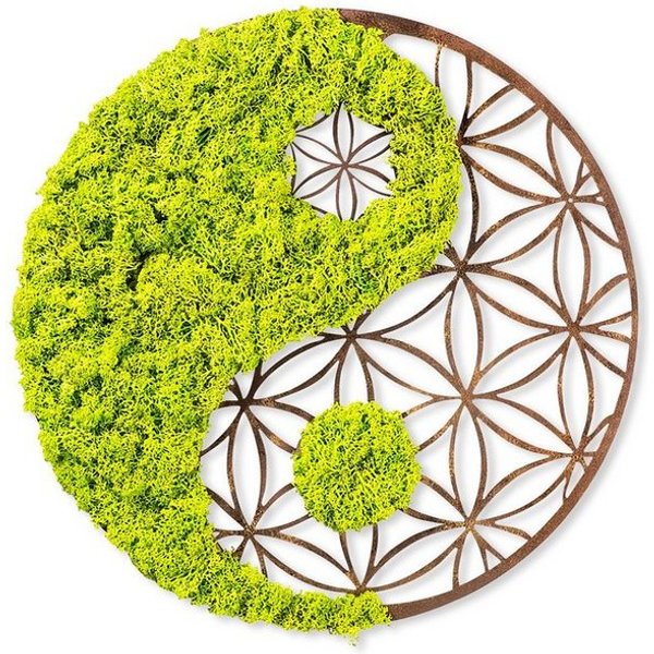 Wallity Wanddekoobjekt 100% MDF / MOSS (Thickness: 9 mm), 44 x 1 x 44 cm R1106