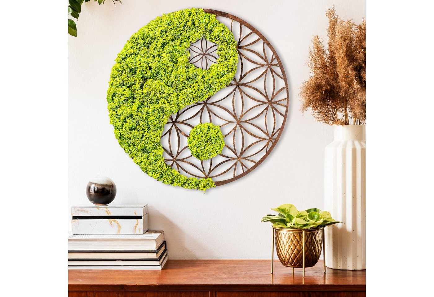 Wallity Wanddekoobjekt 100% MDF / MOSS (Thickness: 9 mm), 44 x 1 x 44 cm R1106 – Bild 2 von 5
