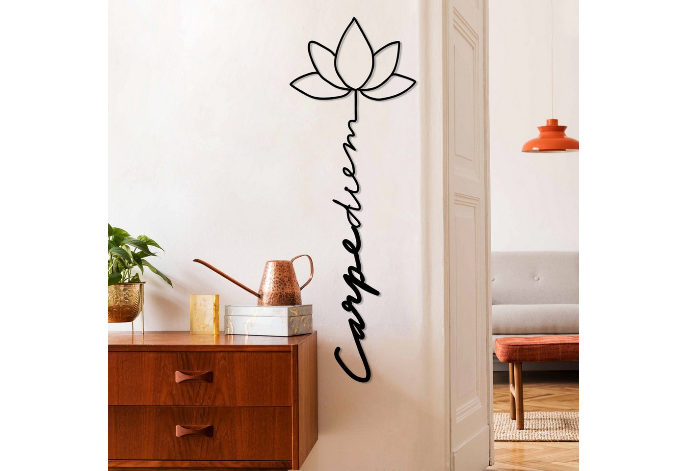 Wallity Wanddekoobjekt 100% METAL (Thickness: 1,5 mm), 21 x 60 cm L3496 – Bild 3 von 5